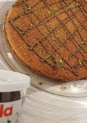 صورة لوصفة كنافة النوتيلا الخيالية
