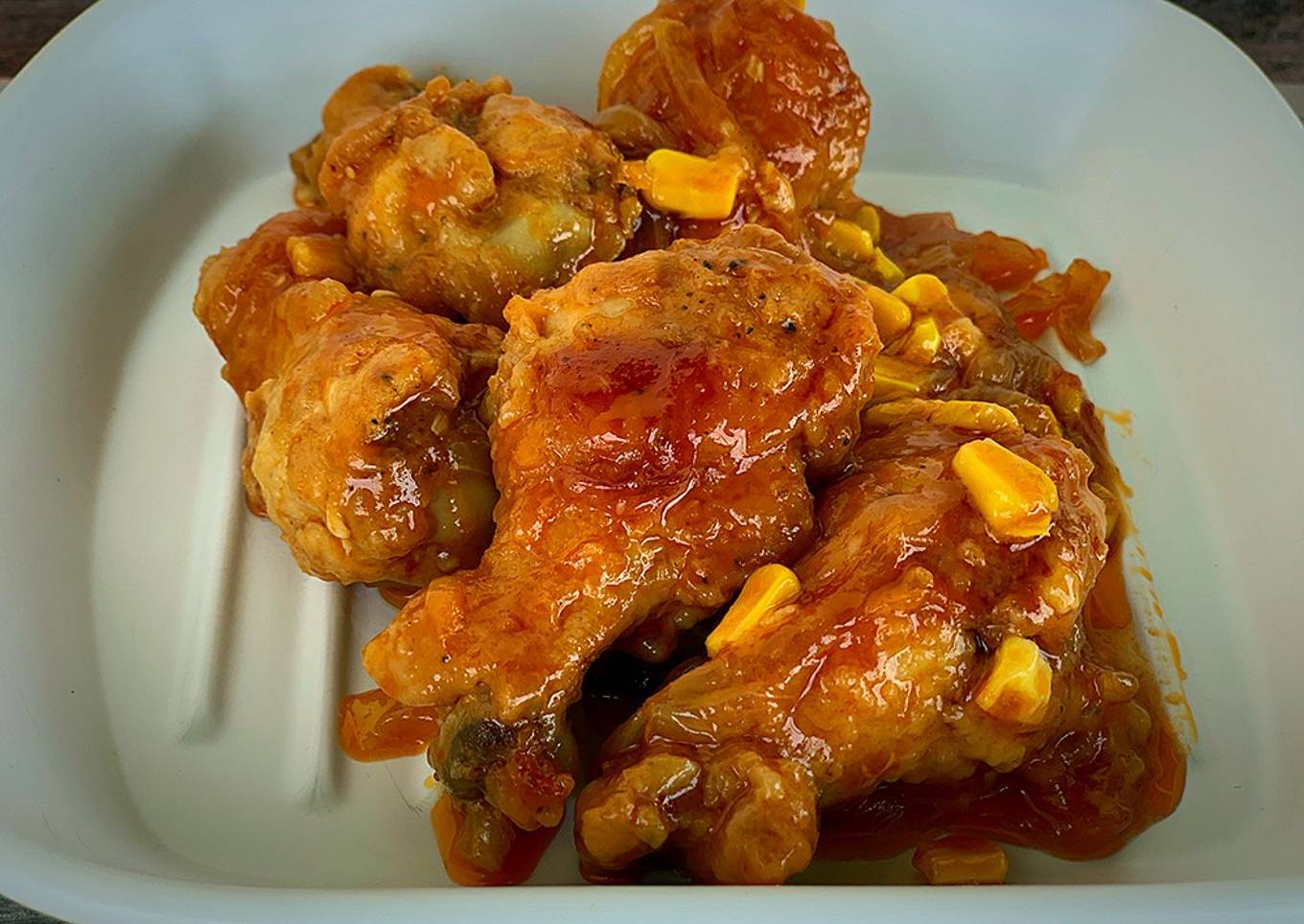 Alitas de pollo al Appletiser