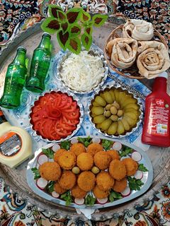 عکسی از دستور فلافل خونگی