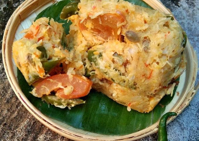 Resep memasak Botok Mlanding Lamtoro Kunyit  nagih banget