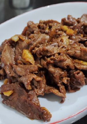 Foto resep Beef lada hitam simpel
