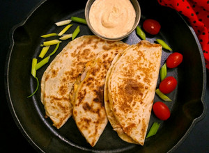 A picture of Chicken Quesadillas.