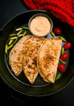A picture of Chicken Quesadillas.