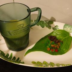 A picture of Rajwadi Paan mojito shots.