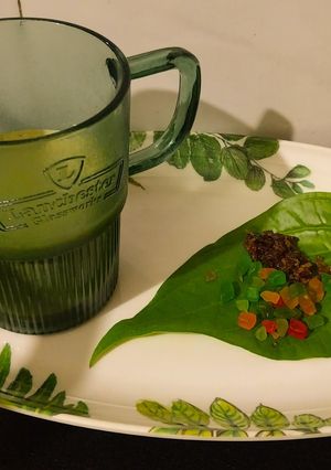 A picture of Rajwadi Paan mojito shots.