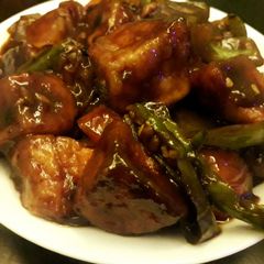 A picture of Chilli paneer restro style.