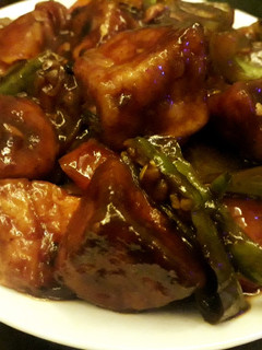 A picture of Chilli paneer restro style.