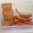 Roti bakar isian pisang milo