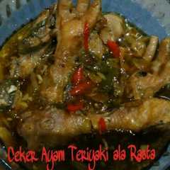 A picture of Ceker Ayam Teriyaki simple dan yummy.