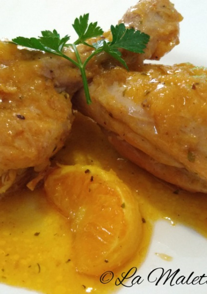 Una foto de Pollo en salsa de mandarina