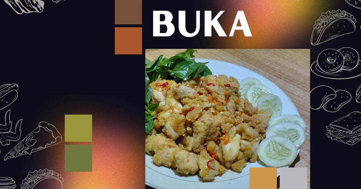 Ayam goreng telur asin