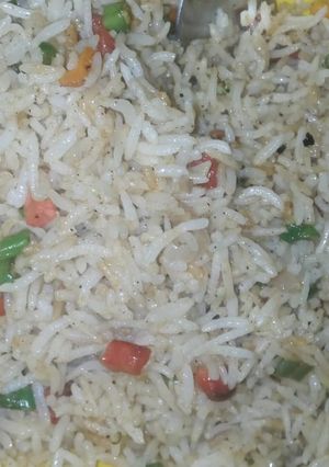 A picture of Mix veg rice.