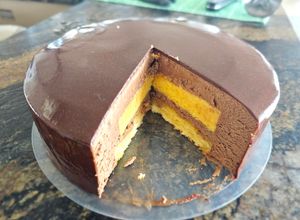 Foto principal de Semifrío de naranja y chocolate