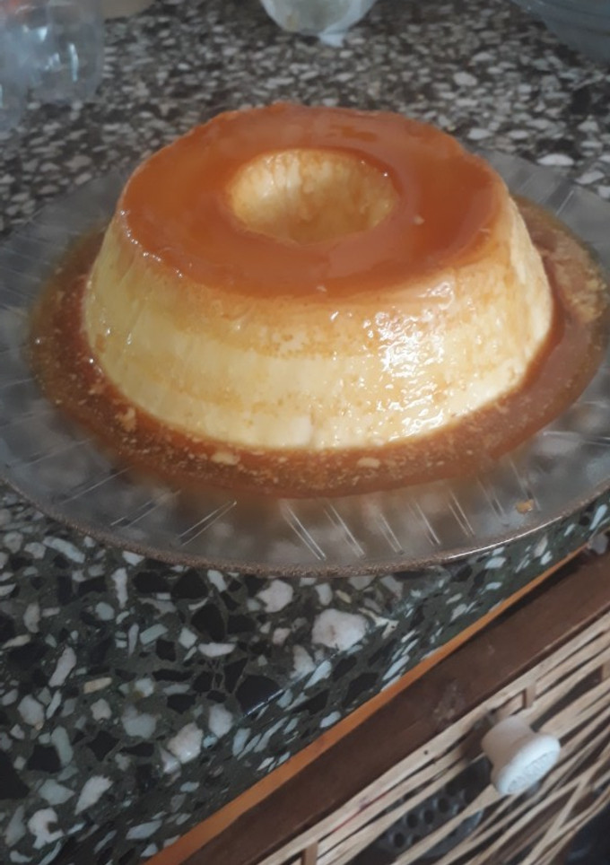 Una foto de Flan casero