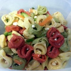 Tortellini salad A picture of Tortellini salad.