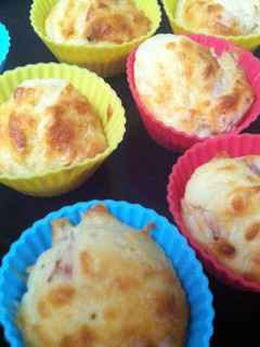 A picture of Ham And Cheese Cupcakes.