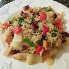 A picture of Cashew Chicken Fried Rice .