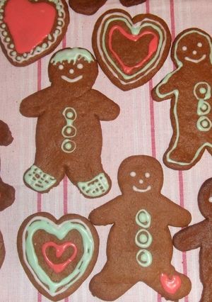 A picture of Christmas Gingerbread Men.