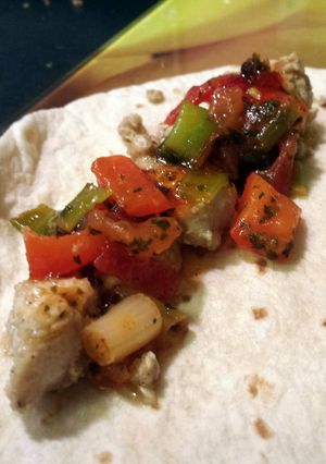A picture of Chicken Fajitas.