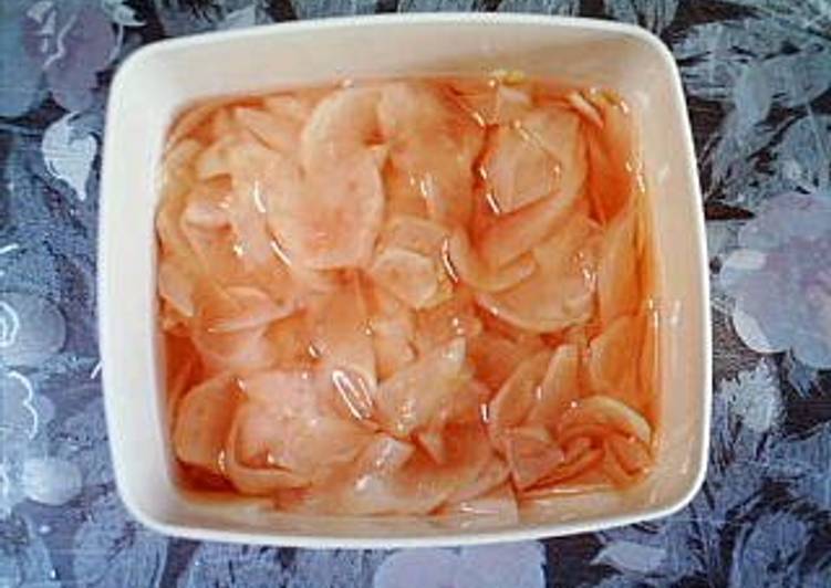 How To Make Nice Pink Sweet And Sour Pickled Ginger Recipe By Cookpad Japan Cookpad