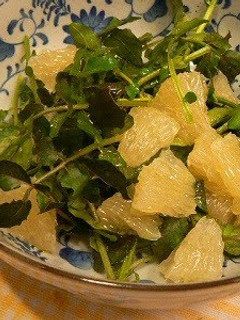 A picture of Watercress and Grapefruit Salad.