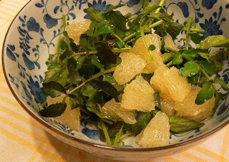 Recipe of Homemade Watercress and Grapefruit Salad