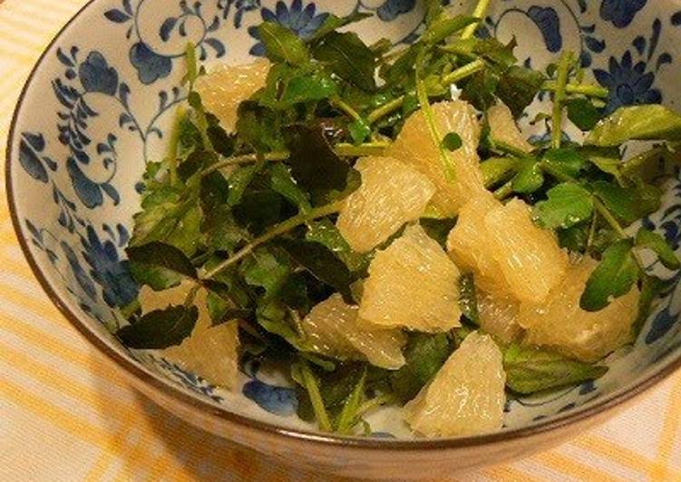 Steps to Prepare Homemade Watercress and Grapefruit Salad