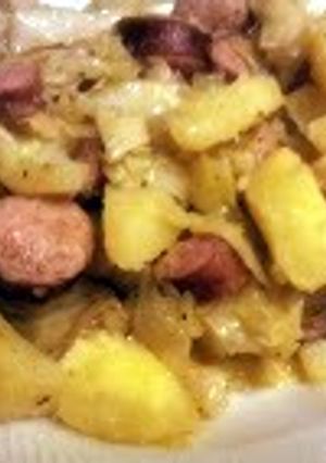 A picture of Miss Mimmy's Old Dutch Pot (fried cabbage).