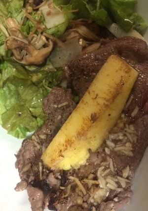 A picture of Tender Beef Steak with Inexpensive Meat.