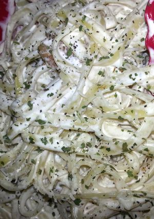 A picture of Fettucine Alfredo.