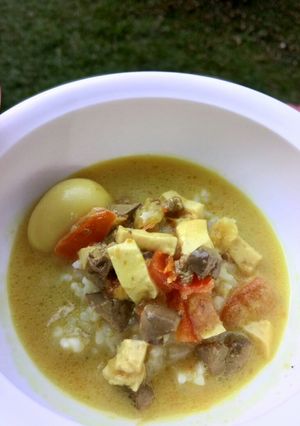 Foto resep MPASI 11 bulan Opor Ati Ayam Telur Puyuh