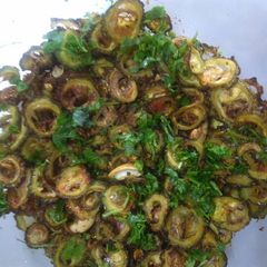 BITTER GOURD(Karela) CRISPY VEGETABLE A picture of BITTER GOURD(Karela) CRISPY VEGETABLE.