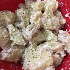 A picture of Zingy potato salad.