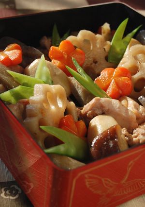 A picture of For Osechi, Too! Chikuzen-ni With Lots of Root Vegetables.