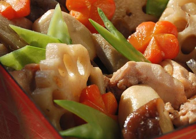 For Osechi, Too! Chikuzen-ni With Lots of Root Vegetables recipe main photo