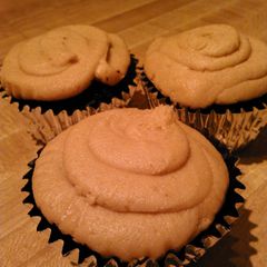 A picture of Chocolate peanut butter cupcakes.