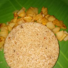 A picture of Stir fried Potato crispies.