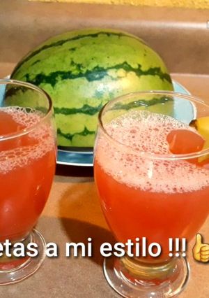 Una foto de Agua de sandía
