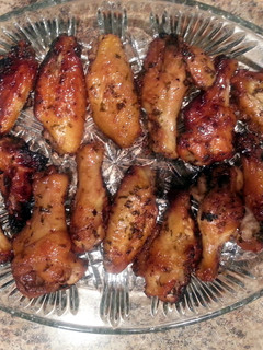 A picture of Garlicky Honey Baked Wings.