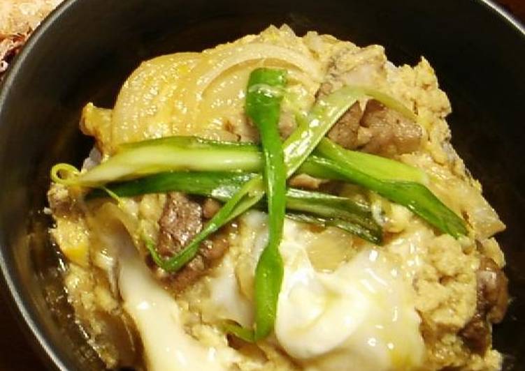 Recipe of Homemade Creamy &#39;Oyako Don&#39; Chicken and Egg Rice Bowl