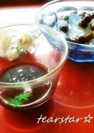 A picture of Easy Homemade 'Kuromitsu' Brown Sugar Syrup.