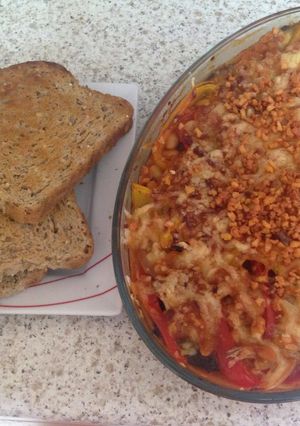 A picture of My Mixed Grill Oven Bake 😘.