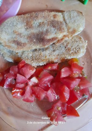 Una foto de Milanesas de berenjena