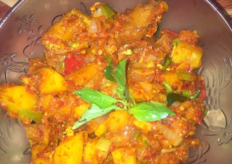 Resep Sambal tahu dan kentang Anti Gagal