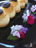 Lionesas rellenas de nata a la vainilla