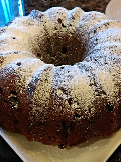 A picture of Grandma Flora's Spiced Applesauce Cake.