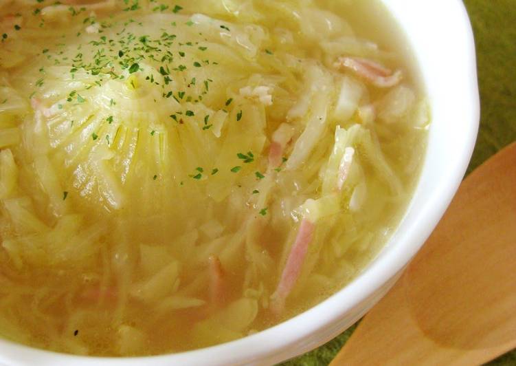 Learn How To Sweet Onion and Cabbage Soup