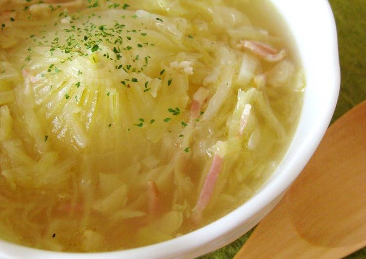 Recipe of Award-winning Sweet Onion and Cabbage Soup