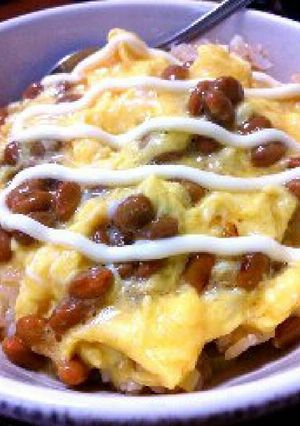 A picture of Easy Natto Omurice Loved by Kids.