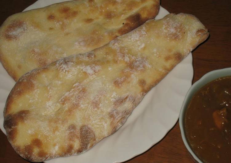 Steps to Prepare Homemade Naan Bread For Curry